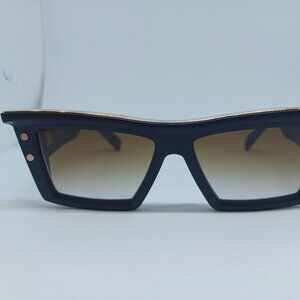 Balmain B-VII BPS-131B-55 Sunglasses Navy/Gold Cat.3 — Brand New Factory Sealed